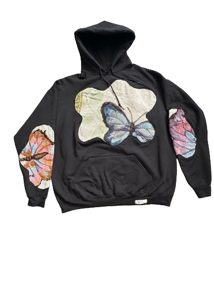 BUTTERFLY UPCYCLED HOODIE