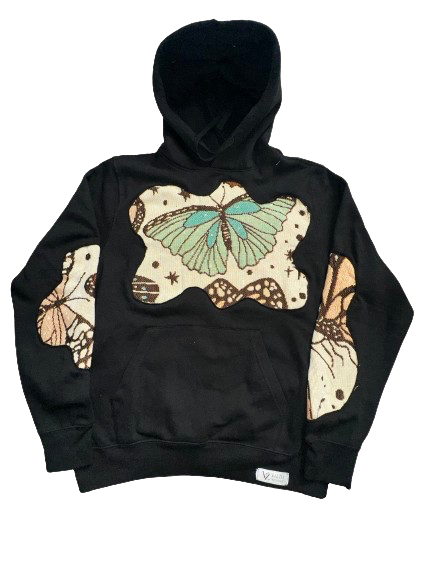 BUTTERFLY  UPCYCLED HOODIE r&l